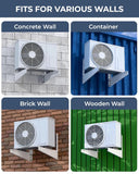 FEDUS 18 inches Heavy Duty Air Conditioner Outdoor AC Stand, Outdoor unit AC wall Mounting Bracket Stand for 1 Ton, 1.1 Ton, 1.2 Ton, 1.5 Ton, 2 Ton AC, HVAC, Compressor Split ( 300kg weight capacity) FEDUS
