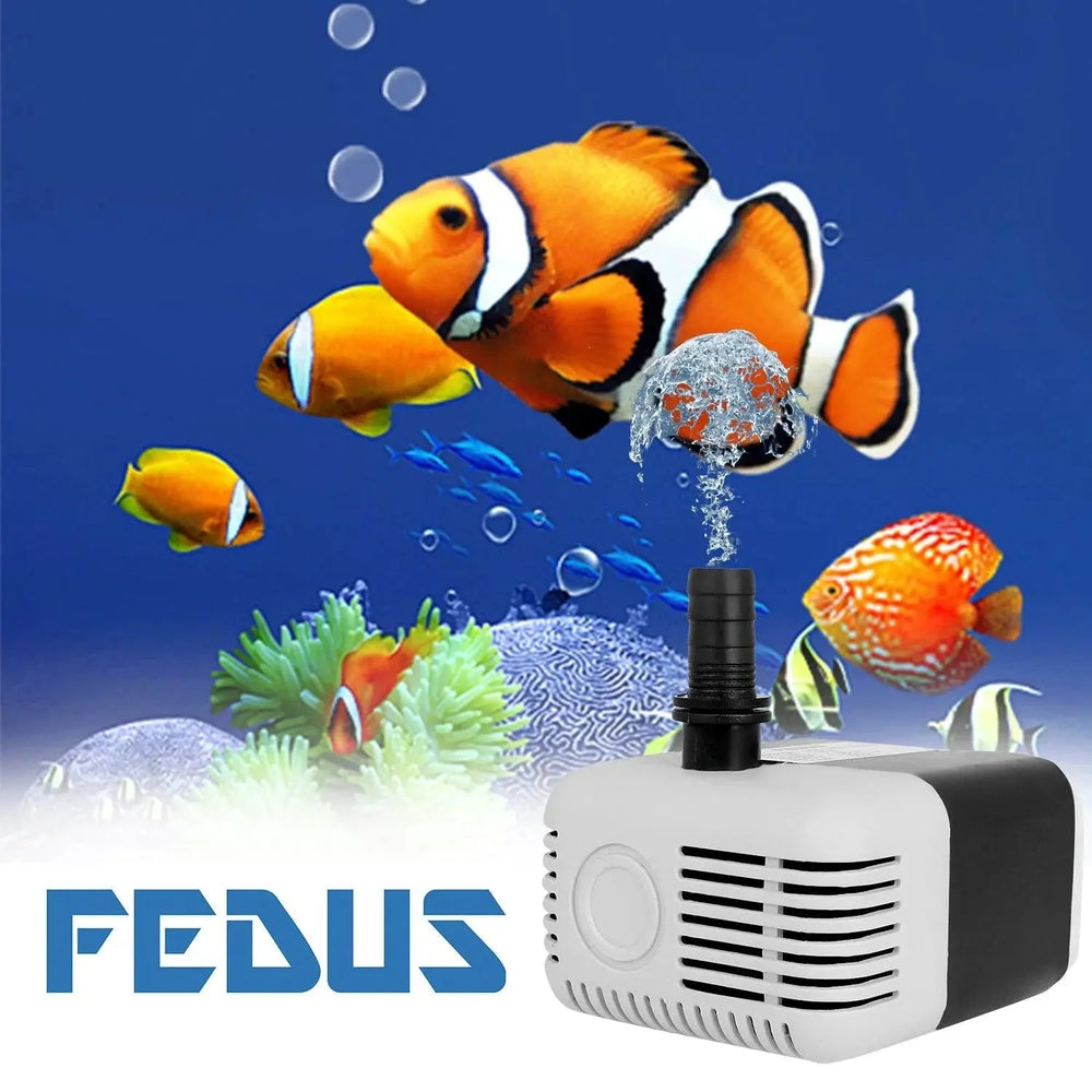 FEDUS 18 Watt Cooler Water Pump, Aquarium water pump, 18 Watt Submersible Small cooler Water Lifting Pump Motor For Ponds, Fountain, Desert Air Cooler, Fish Tank, Statuary, Hydroponics, Black FEDUS
