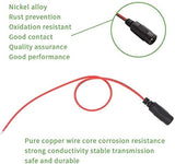 FEDUS 18AWG Female DC Power Extension Cable Wire 12V 2.1mm / 5.5mm Socket to Bare End Jack Pigtails Connector Cord for CCTV Security Camera, IP Camera, DVR Standalone, LED Strip, Surveillance