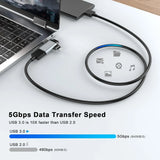 FEDUS 2-in-1 OTG adapter, OTG Cable, Lightning & USB C to USB 3.0 Adapter, Pendrive connector type C OTG connector