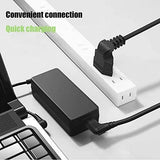 FEDUS 2-pin L-Shape Universal Replacement AC Power Cord Cable Wire for LED TV, Printer, Play Station, Laptop PC Notebook Computer, Tape Recorder, Camera Black