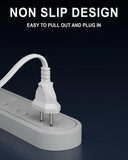 FEDUS 2-pin Universal Replacement AC Power Cord Cable Wire for LED TV, Printer, Play Station, Laptop PC Notebook Computer, Tape Recorder, Camera, White