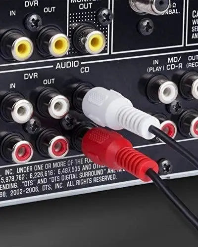 FEDUS 2-RCA Male to 2-RCA Male Dual 2 RCA Cable, Stereo Audio 2RCA Cord Male to Male Connector AV Sound Plug Jack Wire Cord, Double RCA Stereo Cable/Cord, Dual Composite 2RCA to 2RCA FEDUS