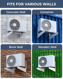 FEDUS Heavy Duty Air Conditioner Outdoor AC Stand, Outdoor Unit AC Wall Mounting Bracket Stand for 1 Ton, 1.1 Ton, 1.5 Ton, 2 Ton 2.5 Ton AC, HVAC, Compressor Split (24inches, 300kg Weight Capacity) FEDUS