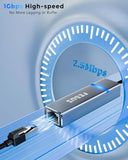 FEDUS 2500Mbps 2.5Gbps USB to Ethernet Adapter Ethernet to USB Adapter, USB 3.0 to RJ45 Computer Network Internet LAN Ethernet Dongle for Laptop, Thunderbolt 4/3 Compatible for MacBook Air/Pro, XPS