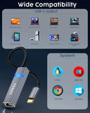 FEDUS 2500Mbps 2.5Gbps USB to Ethernet Adapter Ethernet to USB Adapter, USB 3.0 to RJ45 Computer Network Internet LAN Ethernet Dongle for Laptop, Thunderbolt 4/3 Compatible for MacBook Air/Pro, XPS