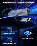 FEDUS 2500Mbps 2.5Gbps USB to Ethernet Adapter Ethernet to USB Adapter, USB 3.0 to RJ45 Computer Network Internet LAN Ethernet Dongle for Laptop, Thunderbolt 4/3 Compatible for MacBook Air/Pro, XPS