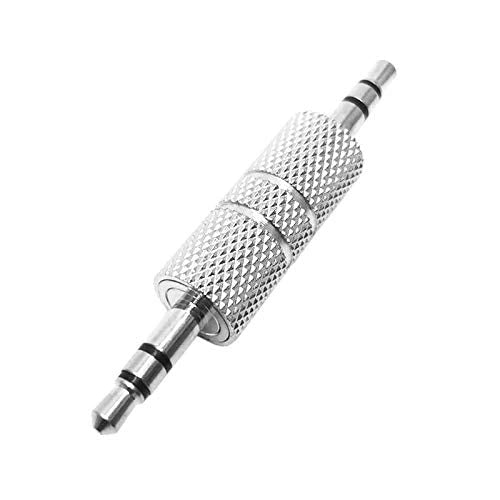 FEDUS 3.5 mm Male-to Male Plug Stereo Audio Jack Extender Adapter Coupler Connector for Headset/Amplifier/TV/Blue Ray/Car Tablet PC, Computer and Laptop, Pack 2