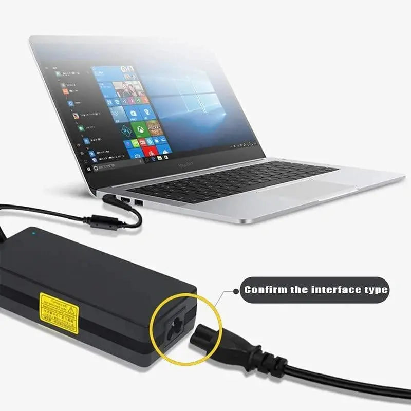 FEDUS 3 Pin AC Laptop Power Cord Cable Notebook Computer Replacement Charger Cord Wire 18AWG Laptop Adapter Power Cable Laptop Charger Power Cord Universal Mickey Mouse Connector Power Cord FEDUS