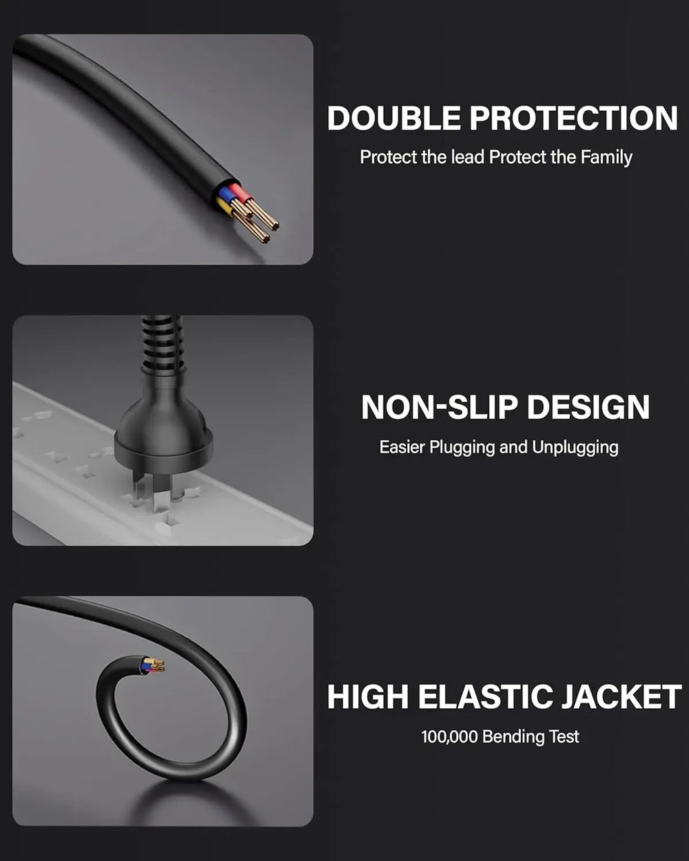 FEDUS 3 Prong AU Australia SAA 3 Pins Plug 18 AWG Power Cord with IEC 320 C5 AU Plug Clover Leaf Laptop Computer Pure Copper Power Cable for PCs Monitors Power adapters, Printer, Appliances 1.8M FEDUS