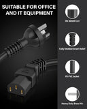 FEDUS 3 Prong AU Australia SAA 3 Pins Plug 18 AWG Power Cord with IEC 320 C13 AU Australian Plug Computer Pure Copper Power Extension Cable for PCs, Monitors, Power adapters, Printer, Appliances 1.8M