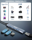FEDUS 3.0 USB C Hub, 4 in 1 Type C Multi USB Connector Adapter with USB 3.0 & USB 2.0 Ports, USB Expander for Laptop, Mobile, Pc, Printers, Flash Drive, MacBooks, HDD, Camera, Keyboard, Mouse.