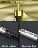 FEDUS 3.5mm to RCA Cable 9.8ft/3M, Rca to 3.5 mm Male Audio Adapter 2RCA Gold Plated Shielded Stereo Y Braided Audio Adapter Cord AUX Cable for Smartphones, MP3, Tablets, Speakers, Home Theatre