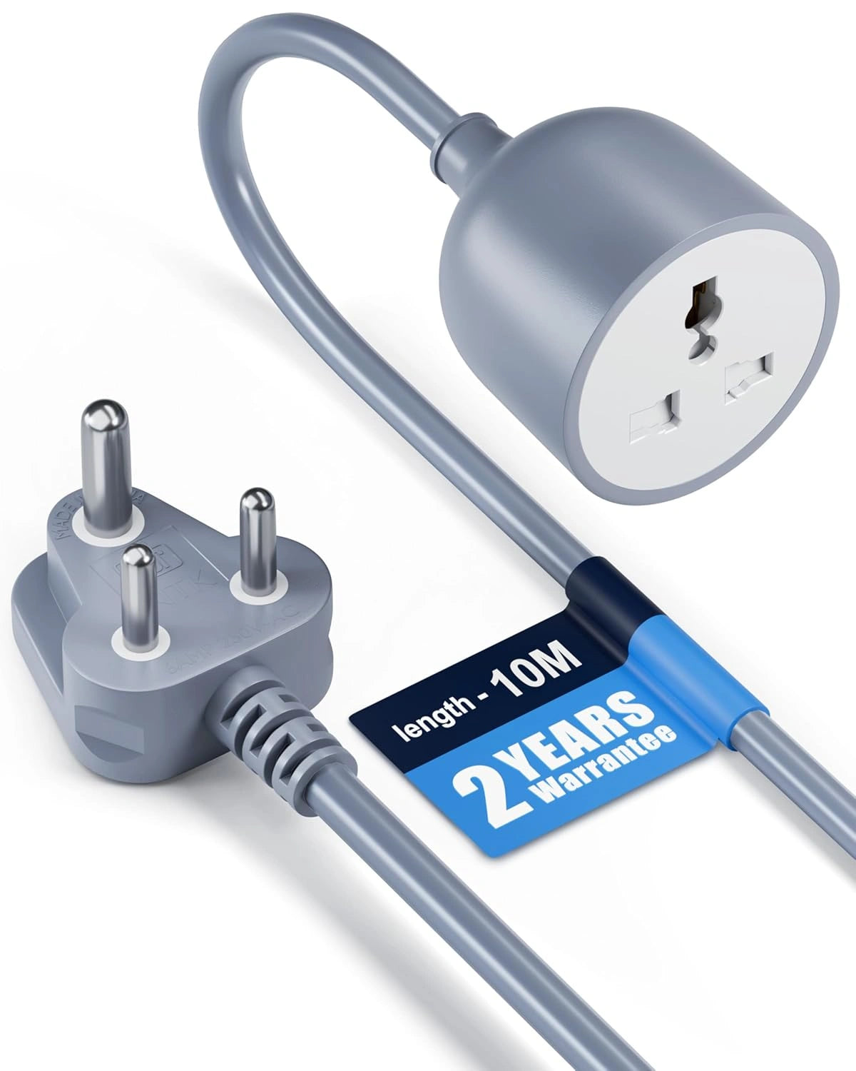 FEDUS 18AWG Heavy Duty Male to Female 3 Pin Power Extension Cord for Heavy appliances Wire, 10amp Indoor Outdoor Power Cord Wire Extender Power Cable for appliances, Electronics & Power Tools