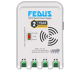 FEDUS 4 Channel SMPS for CCTV, Power Supply Adapter for up to 4 CCTV Security Cameras, CCTV Power Supply SMPS, Power Supply Adapter for Video Surveillance Camera System, CCTV, Dome, Bullet Cameras