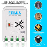 FEDUS 4 Channel SMPS for CCTV, Power Supply Adapter for up to 4 CCTV Security Cameras, CCTV Power Supply SMPS, Power Supply Adapter for Video Surveillance Camera System, CCTV, Dome, Bullet Cameras