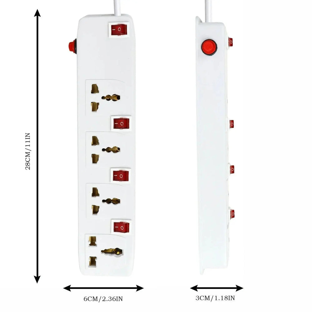 FEDUS Switch Board Extension, Extension Boards with Switch, Extension Cords, Extension Board with Long Wire, Extension Board for Computer, Surge Protectors Spike Buster, Switch Board Organizer 4M/13F FEDUS