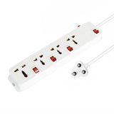 FEDUS Switch Board Extension, Extension Boards with Switch, Extension Cords, Extension Board with Long Wire, Extension Board for Computer, Surge Protectors Spike Buster, Switch Board Organizer 4M/13F
