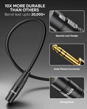 FEDUS 6.35mm (1/4 Inch) Mono Male to XLR Female Cable, Gold-Plated Heavy Duty Oxygen-Free Copper Shielded Audio Patch Cord for Microphones, Speakers, Guitars DJ Mixers Amplifiers Studio Recording 3M