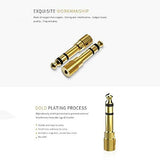 FEDUS 6.35mm Stereo Male to 3.5mm Female Stereo Jack Headphone Adapter Converter Pack of 1