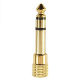 FEDUS 6.35mm Stereo Male to 3.5mm Female Stereo Jack Headphone Adapter Converter Pack of 1