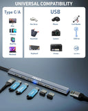 FEDUS 3.0 USB C Hub, 7 in 1 Type C Multi USB Connector Adapter with USB 3.0 and USB 2.0 Ports, USB Expander for Laptop, Mobile, Pc, Printers, Flash Drive, MacBooks, HDD, Camera, Keyboard,Mouse