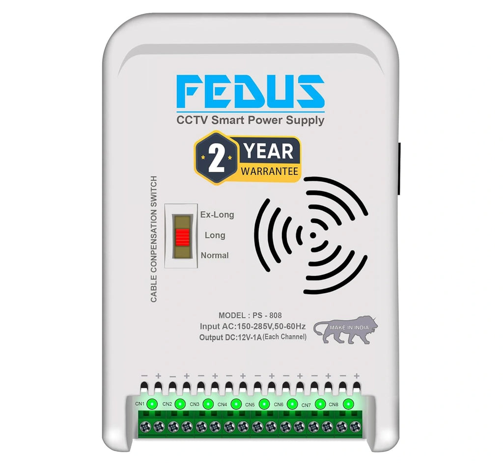 FEDUS Channel SMPS for CCTV, Power Supply SMPS Adapter
