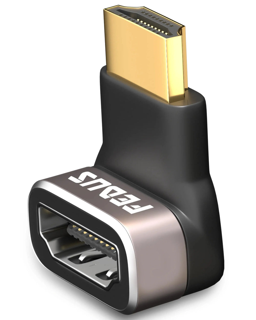 FEDUS 8K Ultra HD HDMI Connector 270 Degree L Shape HDMI Male to Female Converter Right Angle HDMI Adapter Extender for TV Led LCD TV Stick, Xbox, PS3 PS4 PS5, Supports 3D HDR, eARC, 8K@60Hz 4K@144Hz Cheeku Technologies