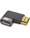 FEDUS 8K Ultra HD HDMI Connector 90 Degree L Shape Flat HDMI Male to Female Converter Right Angle HDMI Adapter Extender TV Led LCD TV Stick, Xbox, PS3 PS4 PS5, Supports 3D HDR, eARC, 8K@60Hz 4K@144Hz