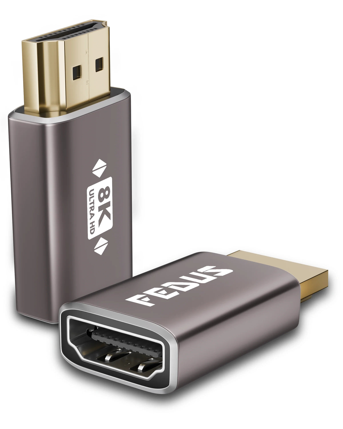 FEDUS 8K Ultra HD HDMI Connector HDMI Male to Female Converter, HDMI Extension, HDMI 2.1 Adapter Extender for TV Led LCD TV Stick, Xbox, PS4 PS5, Supports 3D HDR, eARC, 8K@60Hz 4K@144Hz