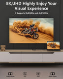FEDUS 8K Ultra HD HDMI Connector HDMI Male to Female Converter, HDMI Extension, HDMI 2.1 Adapter Extender for TV Led LCD TV Stick, Xbox, PS4 PS5, Supports 3D HDR, eARC, 8K@60Hz 4K@144Hz