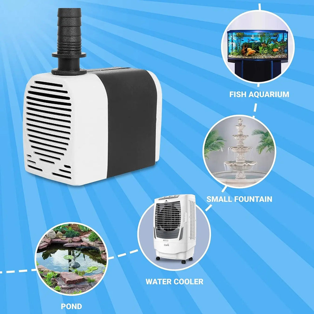 FEDUS 9 Watt Cooler Water Pump | Cooler Pump Submersible, Water Lifting Cooler Water Pump Motor, Aquarium Water Pump Motor, Pond Pump Submersible, Fountain Pump Motor FEDUS
