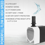 FEDUS 9 Watt Cooler Water Pump | Cooler Pump Submersible, Water Lifting Cooler Water Pump Motor, Aquarium Water Pump Motor, Pond Pump Submersible, Fountain Pump Motor FEDUS