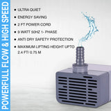 FEDUS 9 Watt Cooler Water Pump | Cooler Pump Submersible, Water Lifting Cooler Water Pump Motor, Aquarium Water Pump Motor, Pond Pump Submersible, Fountain Pump Motor
