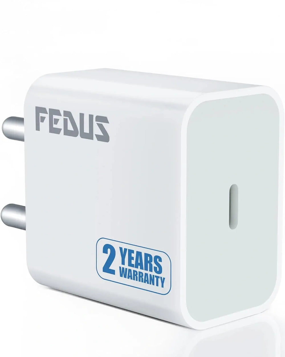 FEDUS Apple Charger 20W Original, 20W Fast Type C PD iPhone Charger Adapter Compatible with 15, 14, 13, 12, 11, X/Xr Series AirPods, iPad/iPad Mini and AirPods, BIS Certified with 2 Year Warranty FEDUS