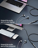 FEDUS Aux Cable for Speakers, Aux Extension Cable, 3.5 mm Male to Female Audio Cable (1 Meter 3.2 Feet) TRS 3 Pole Stereo Audio Extender Cord Aux Cable for Car, Earphone, Headphone, Phone, Tablet