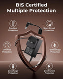 FEDUS BIS Certified 19V 1.7Amp Adapter for LG Monitor, Power Supply Cord of HDTV, LCD LED Monitors,TV Compatible for 19” 20” 21.5” 24” 27” 29” 32Inch TV Monitor, Input: 220V-50Hz 50mA Output 19V/1.7A