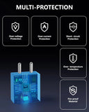 FEDUS BOLT-20 PRO Apple Mobile Charger 20W for iPhone 17 16 15 Pro Max Plus - BIS Certified Original PD Adapter with USB-C to C Cable - Fast Type C Charging Kit for iPad Air, Pro, No Heating, 2-Year Warranty FEDUS
