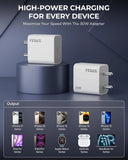 FEDUS Bolt Pro iPhone Charger 30W Type C Fast Adapter with Type C to Type C Cable | PD 3.0 & PPS, Compatible with iPhone 17, 16,15 Pro Max, iPad Pro (M4), MacBook Air & Samsung | Overheat Protection(White, 1 Year Warrantee) FEDUS