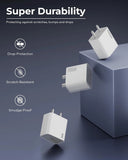 FEDUS Bolt Pro iPhone Charger 30W Type C Fast Adapter with Type C to Type C Cable | PD 3.0 & PPS, Compatible with iPhone 17, 16,15 Pro Max, iPad Pro (M4), MacBook Air & Samsung | Overheat Protection(White, 1 Year Warrantee) FEDUS