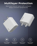 FEDUS Bolt Pro iPhone Charger 30W Type C Fast Adapter with Type C to Type C Cable | PD 3.0 & PPS, Compatible with iPhone 17, 16,15 Pro Max, iPad Pro (M4), MacBook Air & Samsung | Overheat Protection(White, 1 Year Warrantee) FEDUS