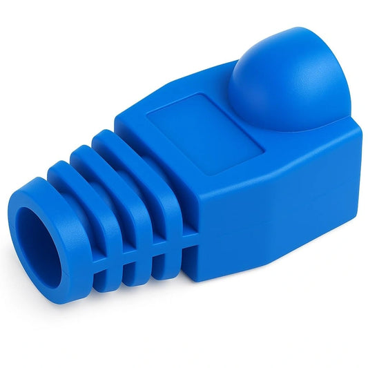 FEDUS Cat6 / Cat5e RJ45 Strain Relief Boots, RJ45 Boot, Cat 6 Boot, Cat6 Ethernet Boots, Blue, Suitable for 6.5mm (0.25in) Ethernet Cables