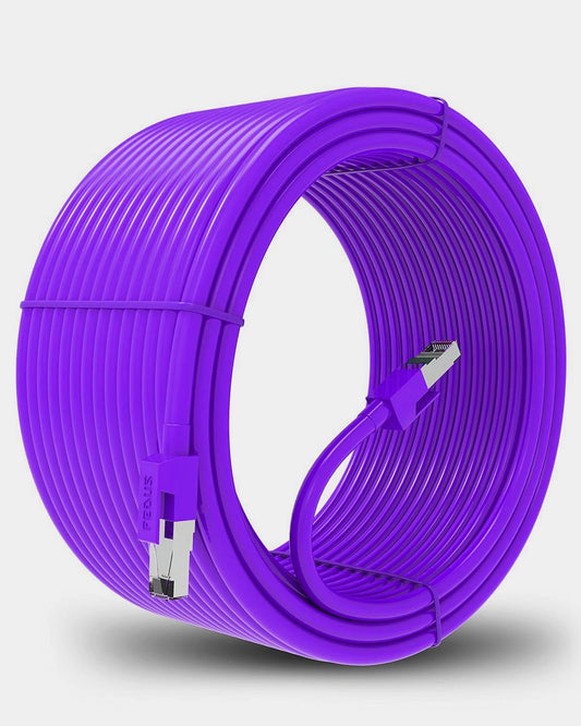 FEDUS Cat6 Ethernet Cable, High Speed 550MHZ / 1Gigabit Speed UTP LAN Cable, Network Cable Internet RJ45 Cable LAN Wire, Patch Computer Cord Gigabit Category 6 Wires for Modem, Router Purple