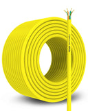 Fedus Cat6 Ethernet Cable, High Speed 550Mhz 10 Gigabit Speed Utp Lan Cable, Network Cable Internet Cable Rj45 Cable Lan Wire, 6 Wires For Laptop, Pc, Television, Router, Modem-Yellow Colour