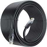 FEDUS Cat6 Ethernet Cable, High Speed 550Mhz 10 Gigabit Speed Utp Lan Cable, Network Cable Internet Cable Rj45 Cable Lan Wire, 6 Wires For Laptop, Pc, Television, Router, Modem-Black Colour