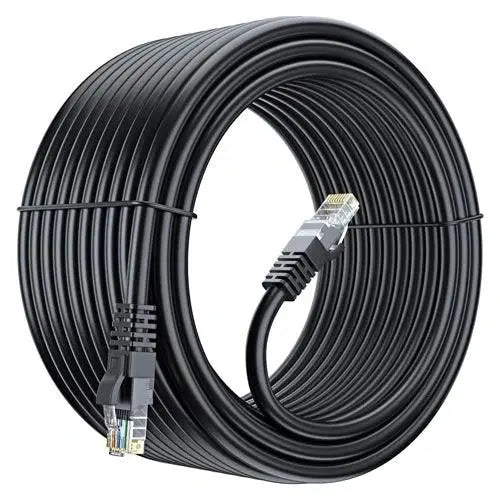 FEDUS Cat6 Heavy Duty Outdoor Cable Weatherproof/UV Resistant 1000mbps Ethernet Cable Suitable for Direct Burial Installations Cat6 Ethernet Patch Cable LAN Cable, Internet Network Cord FEDUS