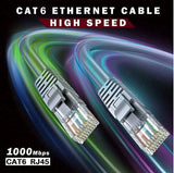 FEDUS Cat6 Heavy Duty Outdoor Cable Weatherproof/UV Resistant 1000mbps Ethernet Cable Suitable for Direct Burial Installations Cat6 Ethernet Patch Cable LAN Cable, Internet Network Cord