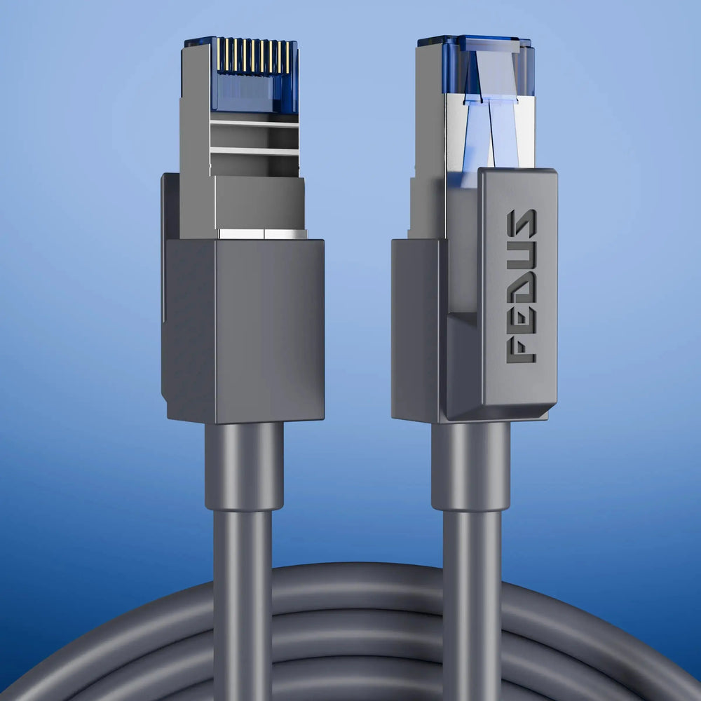 Cat6 Outdoor Ethernet Cable (Dark Grey, 1000Mbps) FEDUS