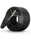 Coiled cable with a label indicating 'FEDUS' and '25M' on a white background