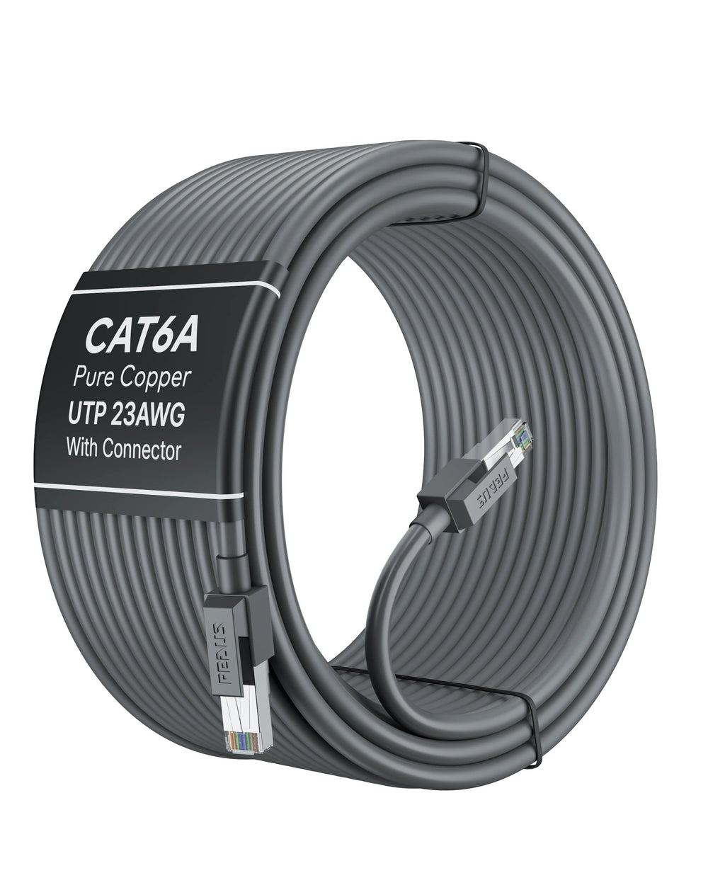 CAT6A SFTP Pure Copper 23AWG Ethernet Cable 10Gbps FEDUS